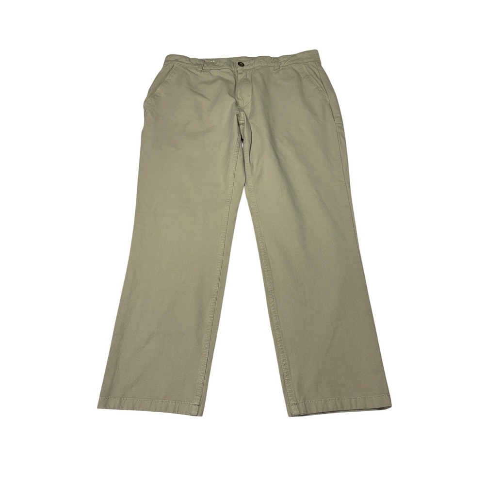 Mugsy‎ Teddys Chino Pants Mens 36x28 Khaki Tan Stretch Cotton Rayon K6PNLK